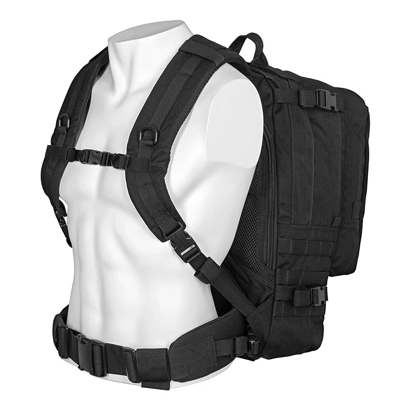 ELOS-2 шт. рюкзак нагрудный ремень Регулируемый рюкзак грудной ремень нагрудный ремень с пряжкой для пеших прогулок и пробежек, черный