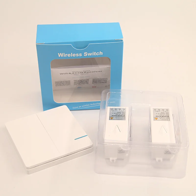

1/2/3 Gang LED wall Light Switch On / Off Wall Switch smart APP WIFI waterproof push button switch 80~250V