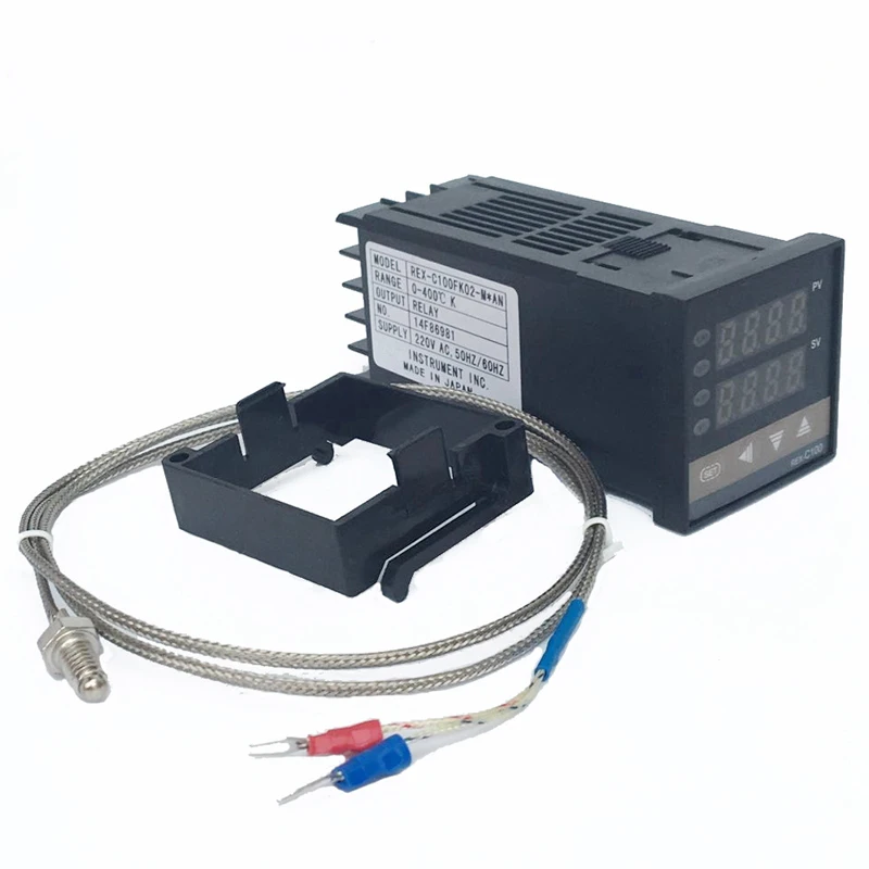 Digital-Temperature-Controller-Thermostat-REX-C100-Max-40A-SSR-Relay-K-Thermocouple-Probe (3) 