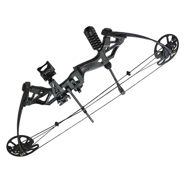 Cheap 35-70lbs Aluminum Alloy Compound Bow with Stabilizer & Bow Sight for RH Practice Target Shot Archery Hunting Shooting Stable Bow