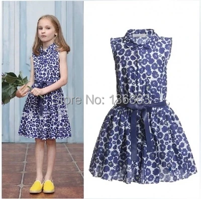 

catimini  girls dresses summer 2015 kids clothes baby girl print  child  dress brand catimini girls clothing TY132