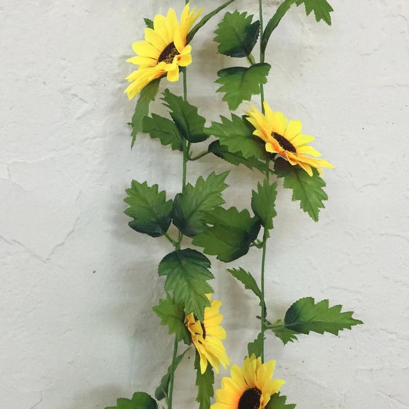 JX LCLYL 2 5 M искусственный гирлянда &quotПодсолнух&quot шелковые искусственные цветы с