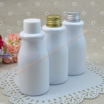 

150ml pearl white PET bottle with white PP lid/silver/gold aluminum lid.essential oil/liquid/moisturizer/facial water container