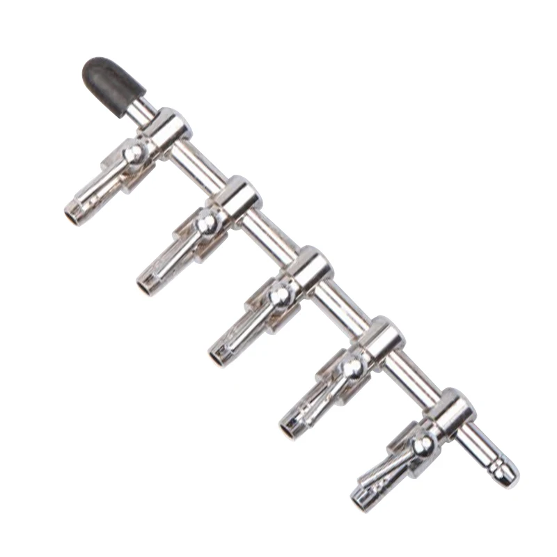 

5 Way Aquarium Inline Air Splitter Control Valve for Fish Tank Air Pump 2016 New Fish Equipment
