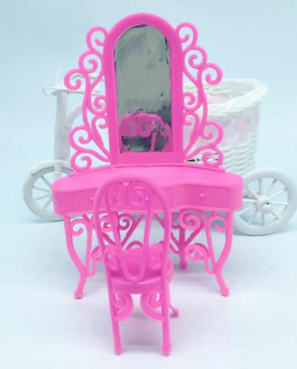 kids pink dressing table