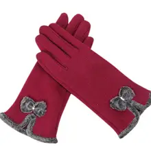 Muqgew 1 пара зимние теплые Экран езда водил противоскольжения Половина Finger Прихватки для мангала для Для женщин практичный Дизайн высокое качество