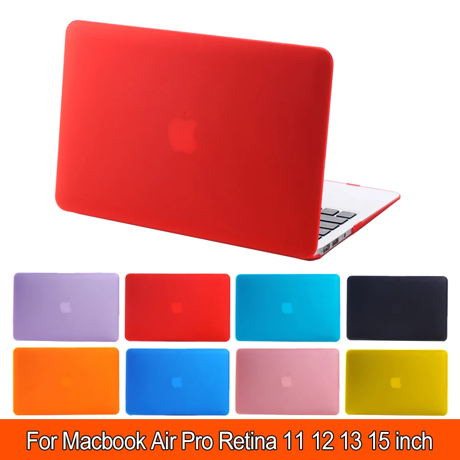 

Clear Crystal Matte Rubberized Hard Case Cover for Macbook Pro 13.3 15.4 Pro Retina 12 13 15 inch Macbook Air 11 13 Laptop Shell