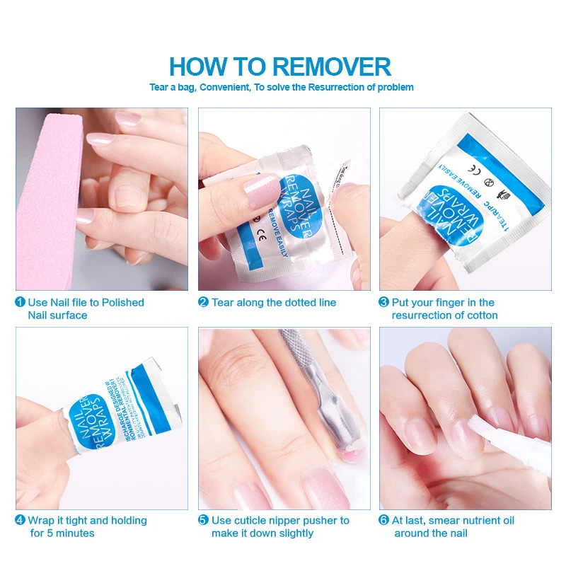 Buy HOT Nail Polish Remover 200pcs/lot Nail Wraps
