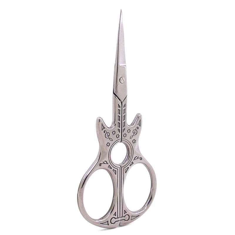 

Creative Guitar Scissors Embroidery Fabric Cross Stitch Handicraft Sewing Scissors Stainless Steel Retro DIY Sewing Cutting Tool