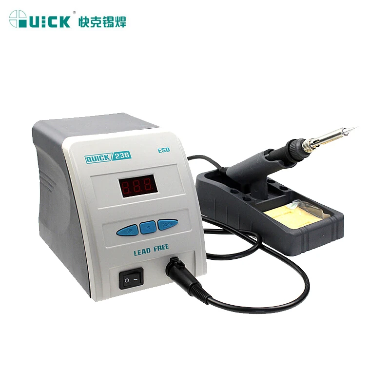 

Original QUICK 236 90W 220V High-Frequency Soldering Station Lead - Free Digital Soldering Iron