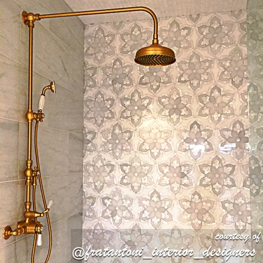 Fashion water jet marble mosaic and tiles shell