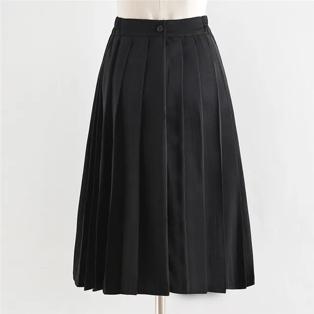 Long pleated school skirt Outlet