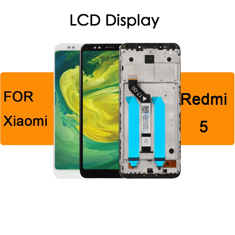 

100% Display Touch Screen Assembly Replacement with Frame for Xiaomi Redmi 5 LCD 1440*720