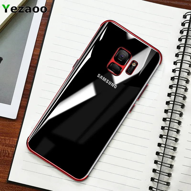 

For Samsung Galaxy A5 A7 A8 Case Cover Transparent Soft Silicone Silm Plating TPU Back Cover For GalaxyA5 7 8 2018 Phone Coque