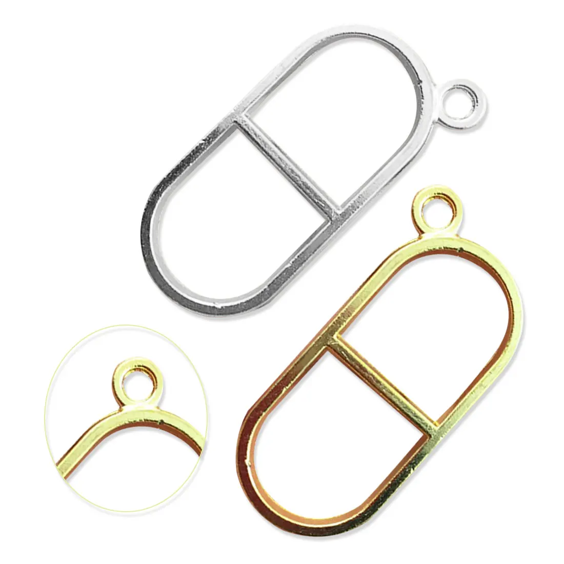 

10pcs Vintage Charm Photo Frame Gold/Rhodium Antique Bronze Tone Ancient Necklace Bracelets Pendant DIY Jewelry Supplies