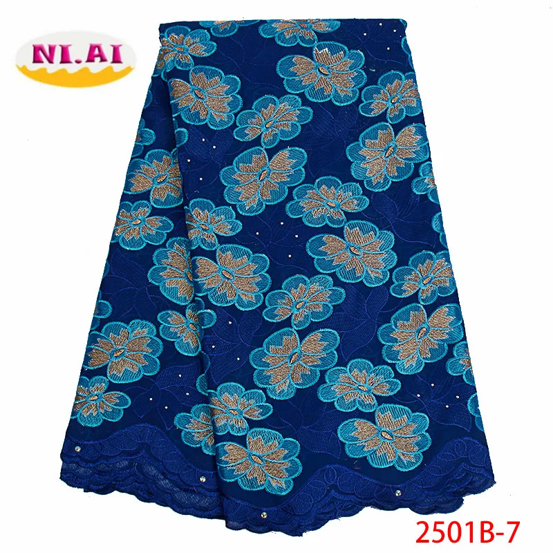 

Swiss Voile Lace In Switzerland High Quality 2019 Cotton Dry Lace Material Nigerian Embroidery Swiss Voile Lace Fabric XY2501B-7