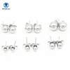 5pair/lot  Surgical Stainless Steel Ball Studs Earrings Women Dia 3/4/5/6/7/8mm 316L Stainless Steel Earrings Studs Jewelry ► Photo 3/6