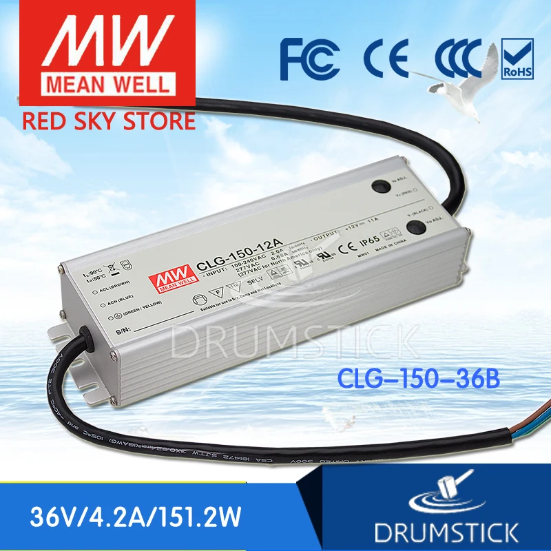 Meanwell CLG-150-36B 36 В 4.2A meanwell CLG-150 151 2 Вт одиночный выход Индикатор импульсный источник