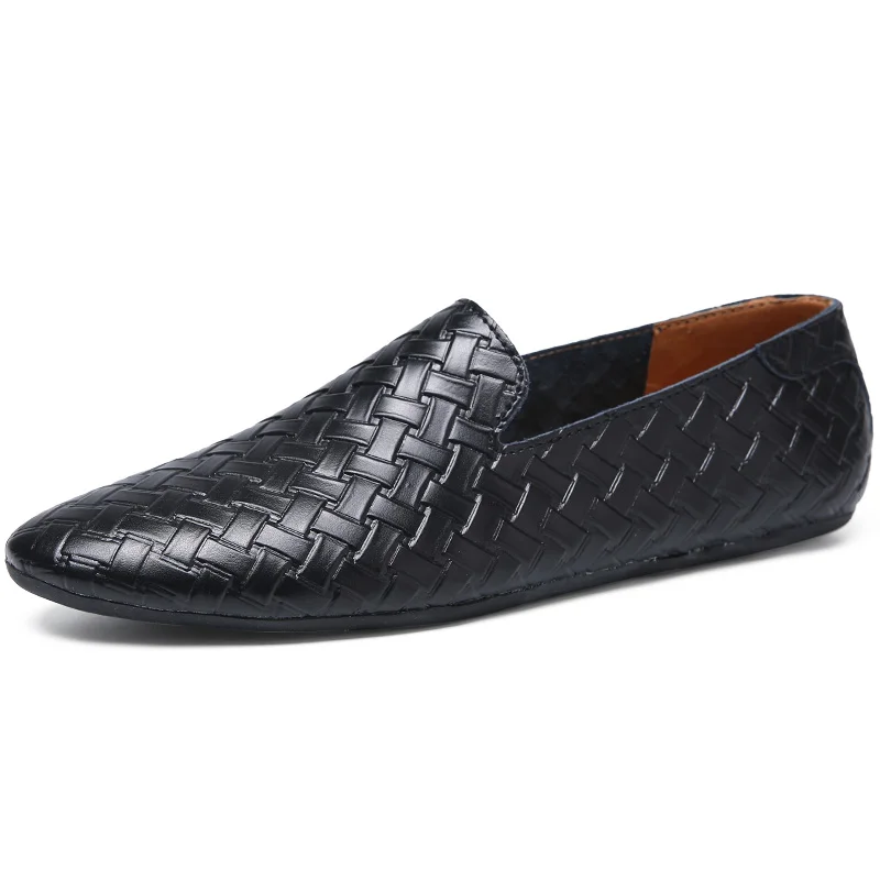 unique designer woven formal leather men shoes luxury brand evening wedding flat male footwear dress brogue oxford shoes for men (3)