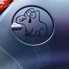 Забавный стикер для кошки, Забавный голый Кот Авто топливный бак крышка Декор Виниловая Наклейка