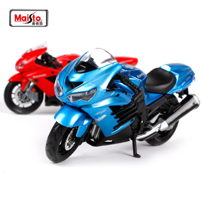 1:18 Ninja ZX 14R Blue MOTORCYCLE BIKE MODEL TOY NEW IN Free Shipping|maisto models|kawasaki bike ninja1:18 model - AliExpress