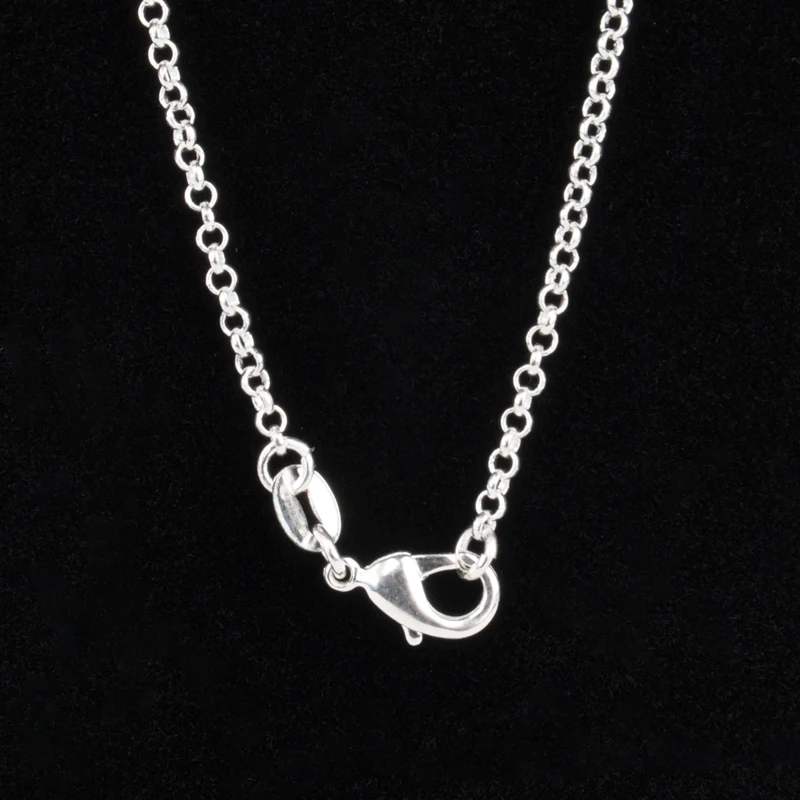 Shellhard Fashion Making Jewelry Vintage Silver Plated Water Wave Chain Figaro Flat Bead Chain Necklace Femme Bijoux 16-30inch