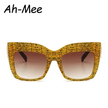 Негабаритные Квадратные Солнцезащитные очки для женщин крутые кошачьи глазки Стиль градиентные солнцезащитные очки для вождения Винтаж фирменный дизайн дешевые оттенки UV400