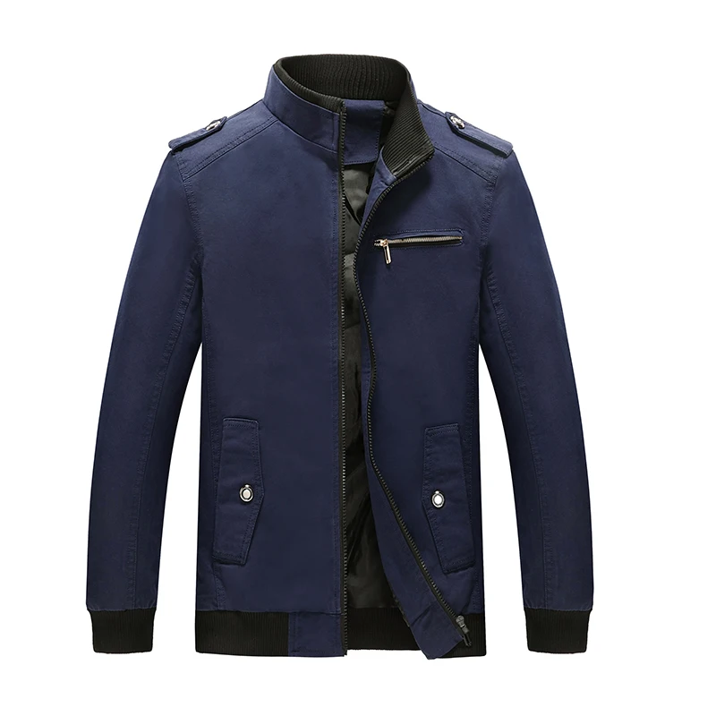 Buy Spring Autumn Men's Jackets Solid Fashion Cotton