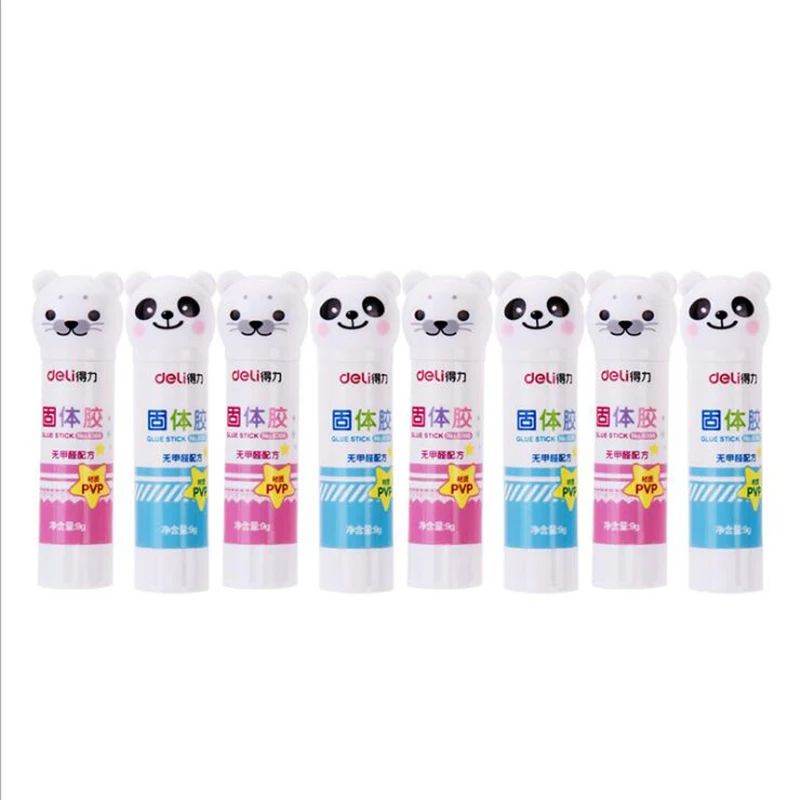 

Cartoon Effective Solid Glue Stick Plastic Student Cute Animal Solid Glue Children Manual Glue Security Glue 1pc