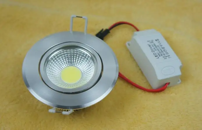 AC85-265V 3 Вт 5 Вт 7 Вт 10 Вт 12 Вт Spot LED Подпушка свет затемнения COB пятно встраиваемые подпушка свет Светильники