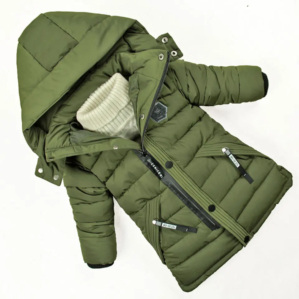 

Kids Coat 2018 Autumn Winter Boys Outwear For Boys Children Clothing Hooded Outerwear Baby Boy Clothes 3T 4 5 6 7 8 9 10 Year