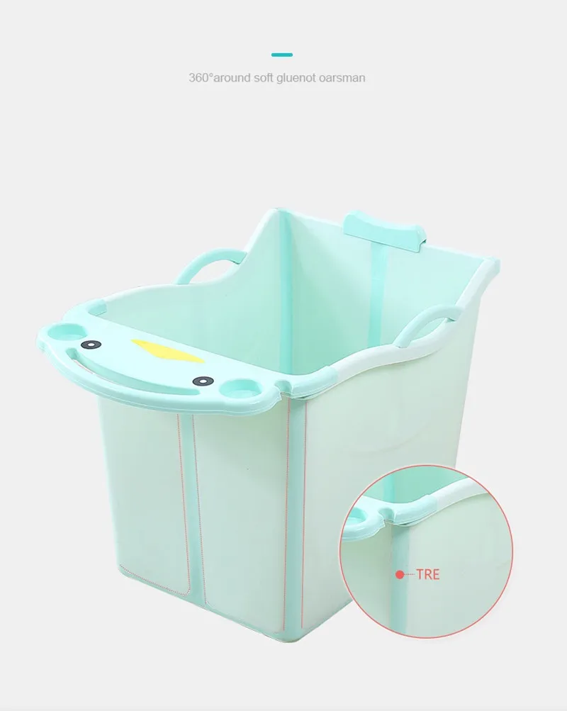 For 0-15 Years Old Baby Boy Large Size Thick Baby Foldable Bath Tub 9
