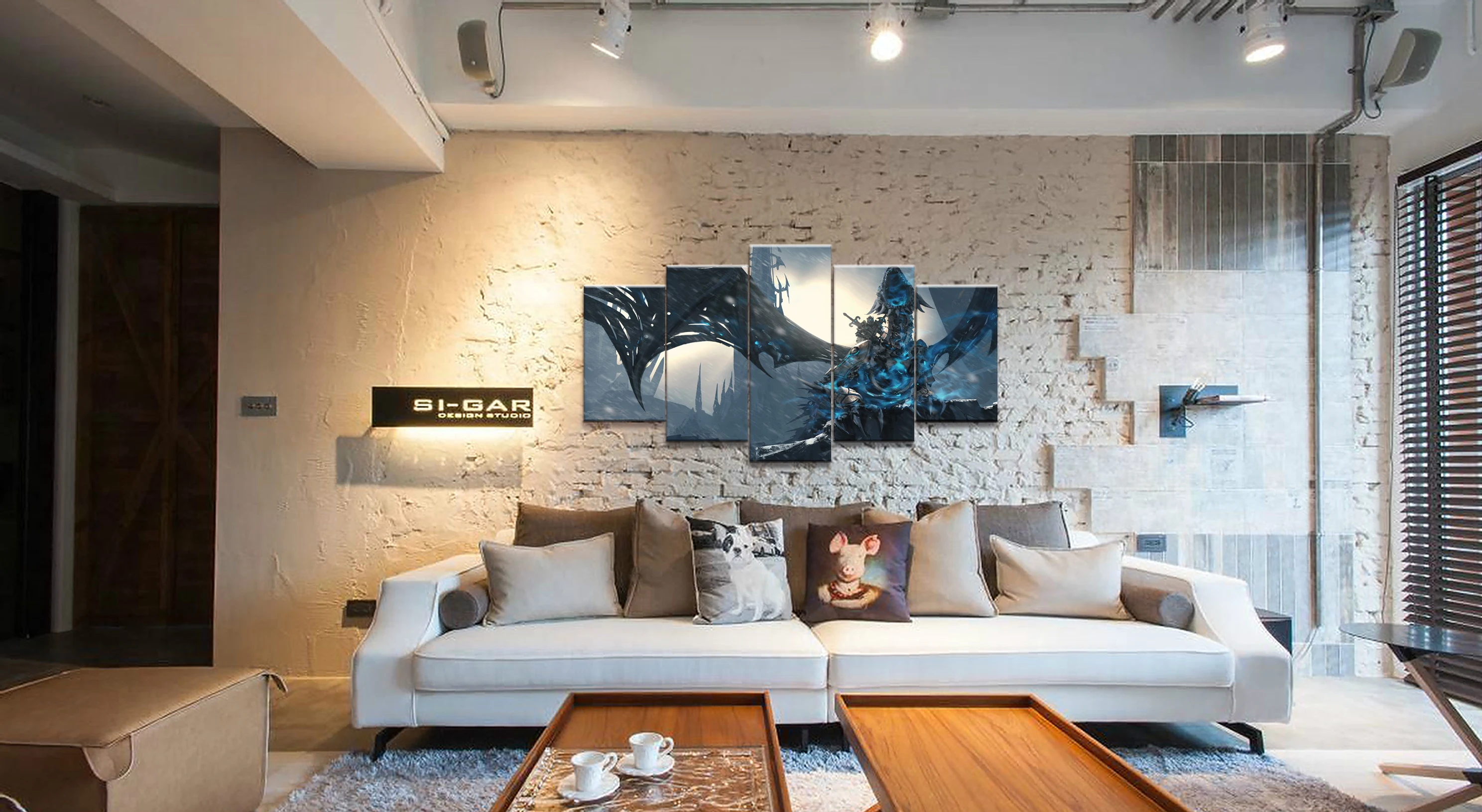  5 Piece Video Game WOW Warcraft DOTA 2 Painting Poster Decorative Mural Art Room Wall Decor Canvas 