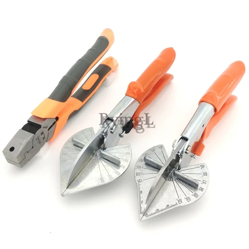 

#45-120 Degree Multi Angle Mitre Siding Wire Duct Cutter PVC PE Plastic Pipe Hose Scissor Cut Housework home decor Tool
