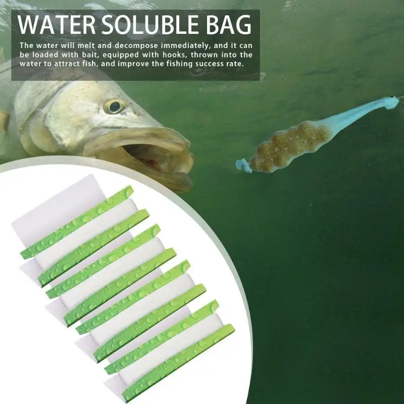 

5M PVA Soluble Narrow Fishing Network Refill Stocking Bait Bag Protect Fish Net Pecsa New