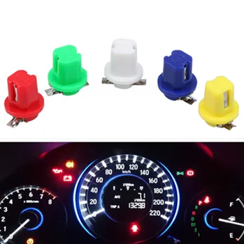 

Car-styling COB LED 0.12W SMD LED White Light Car Braking Lamps White light emitting diode 10Pcs (DC 12V) B8.5-5050-1