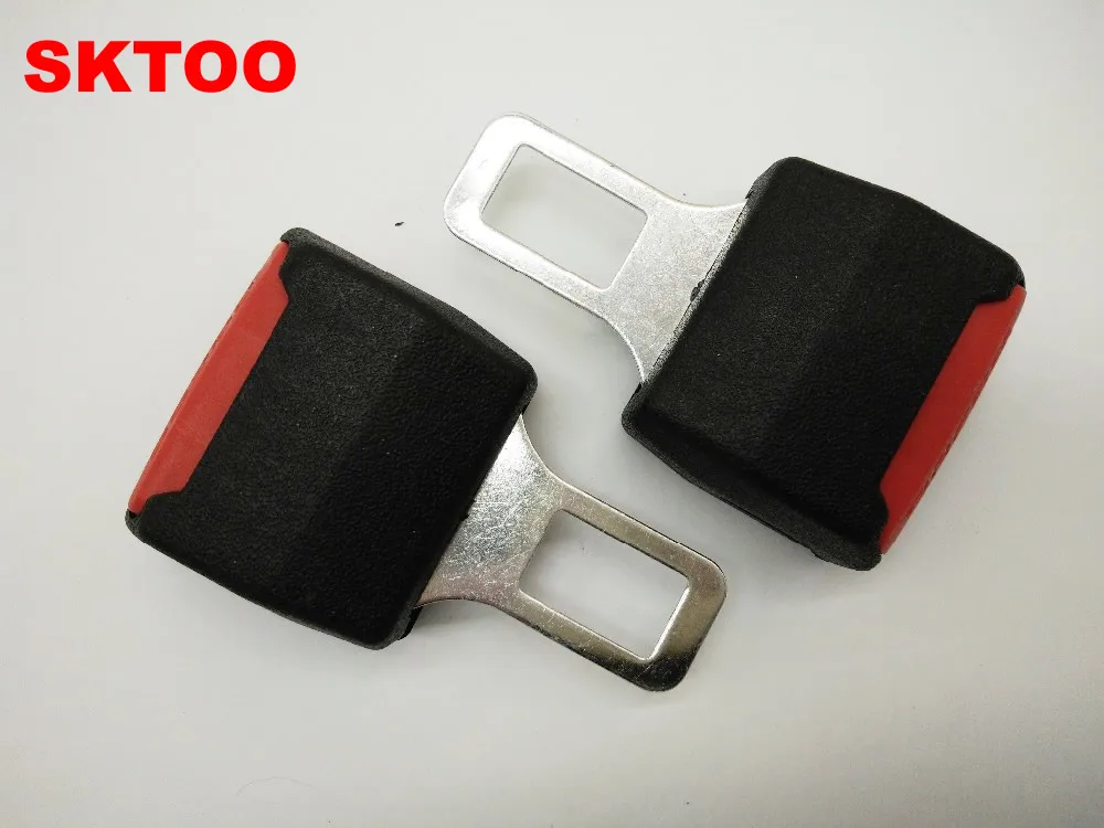 SKTOO 2pcs Car Seat Belts Clips Safety Adjustable Stopper Buckle