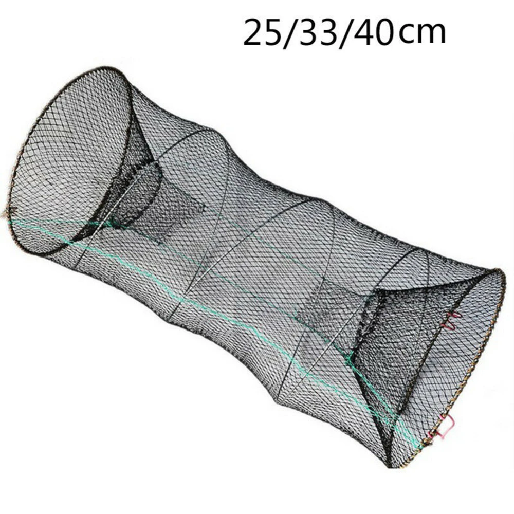Red de pesca de primavera, jaula de camarones, cangrejo, langostino, trampa, olla de fundición, herramienta portátil, Red de resortes de pesca fuerte|Red de pesca| - AliExpress