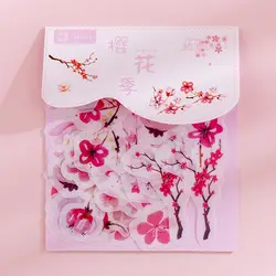 40 шт./упак. Sakura Cherry Bullet Journal декоративные из рисовой бумаги наклейки милый Скрапбукинг DIY Дневник этикетка-наклейка канцелярские