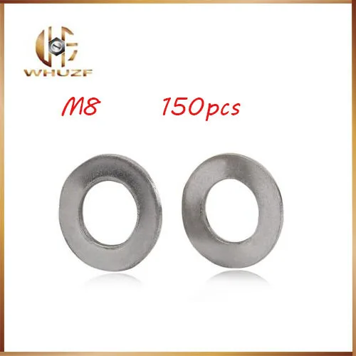 150pcs M8 washer Stainless Steel Form A Flat Washers To Fit Metric Bolt
