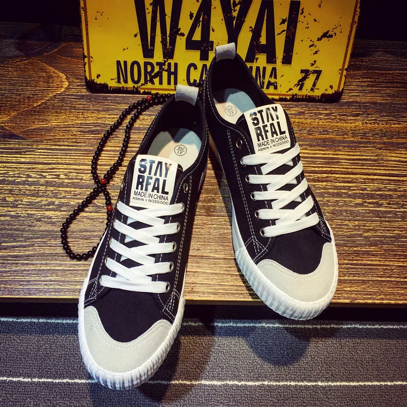 

2019 spring and autumn new canvas shoes men's shoes casual men's shoes Korean version of the trend of wild couples tide shoes