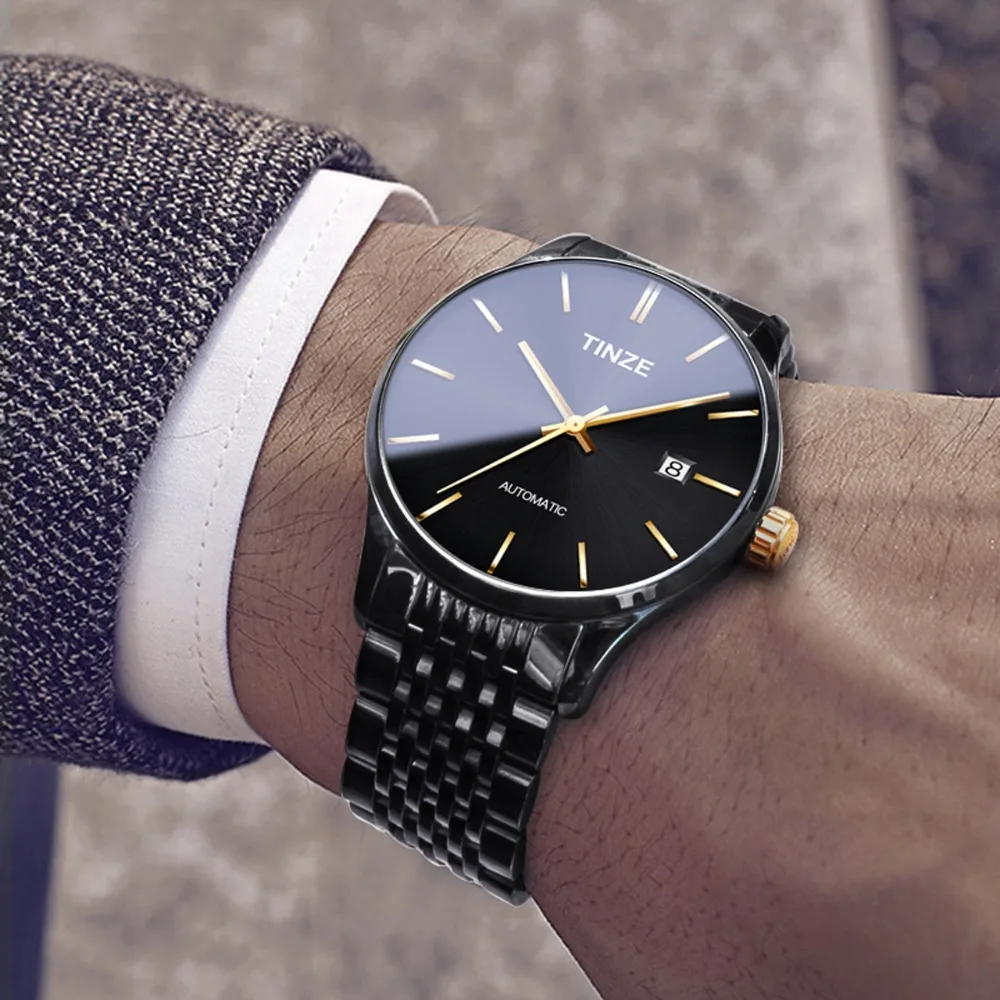 

jam tangan pria watch men mechanical zegarek meski mechaniczny otamatik saat waterproof stainless steel brand watch zegarki