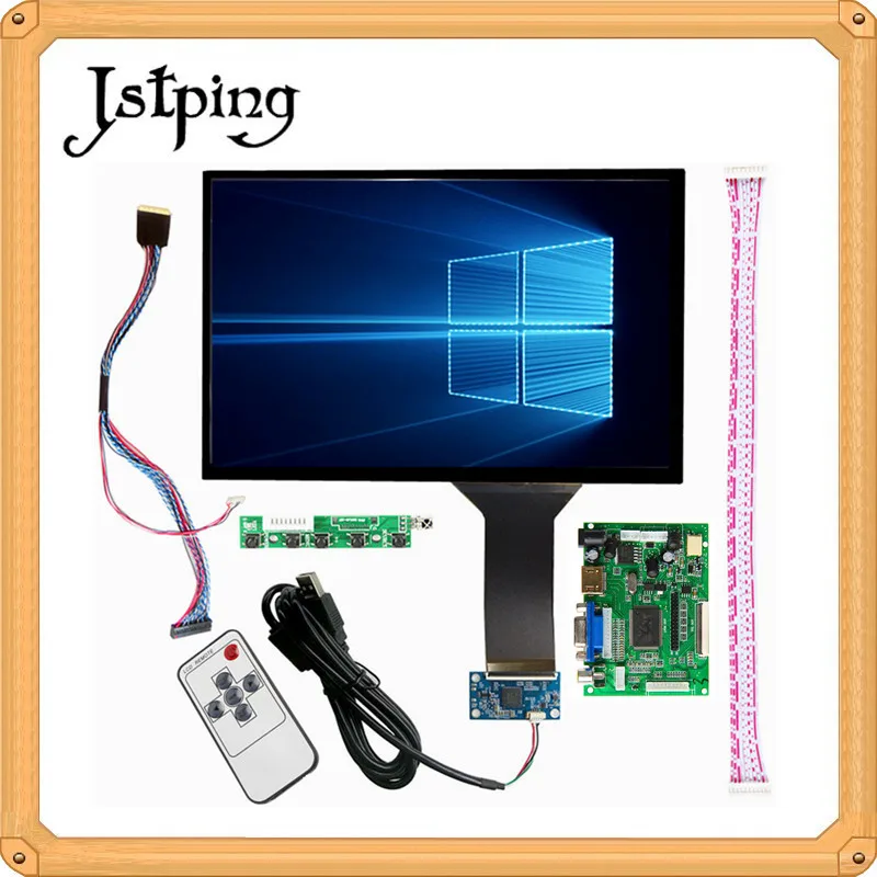 Jstping 10 1-дюймовый ЖК-экран LP156WH4 TLA1 монитор емкостный сенсорный экран HDMI VGA для Raspberry