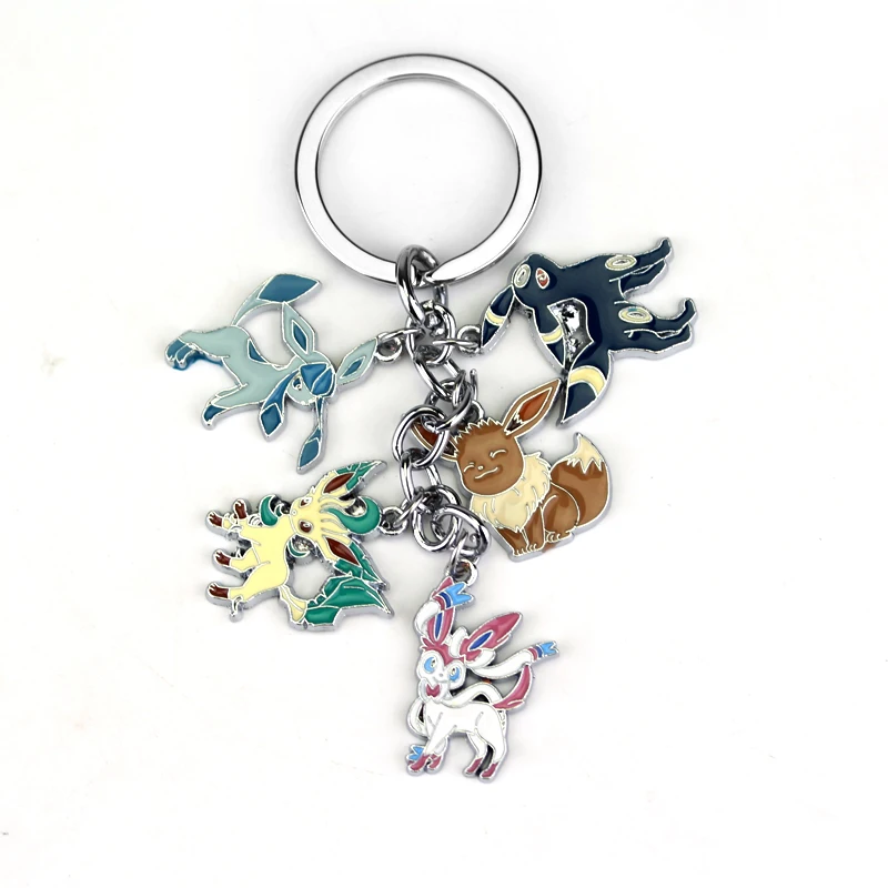 Аниме Покемон брелок Карманный Монстр Иви Sylveon Umbreon Glaceon Leafeon унисекс Подвеска для