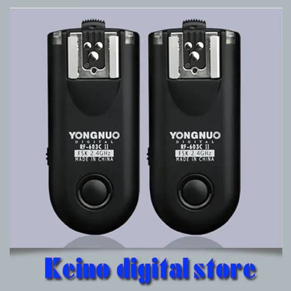 

YONGNUO RF-603 II C1,RF603II C1 Wireless Flash Trigger 2 Transceivers for Can&n 70D 60D 650D 700D 600D 550D 450D 100D 1100D