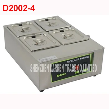 

D2002-4 220V Sweetct machine in stainless steel 304 4 latex chocolate melting pot top quality chocolate melt 0-80 degrees