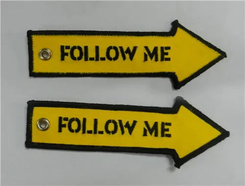 Стрелки Follow Me вышивка брелок - Название цвета: RBF Yellow