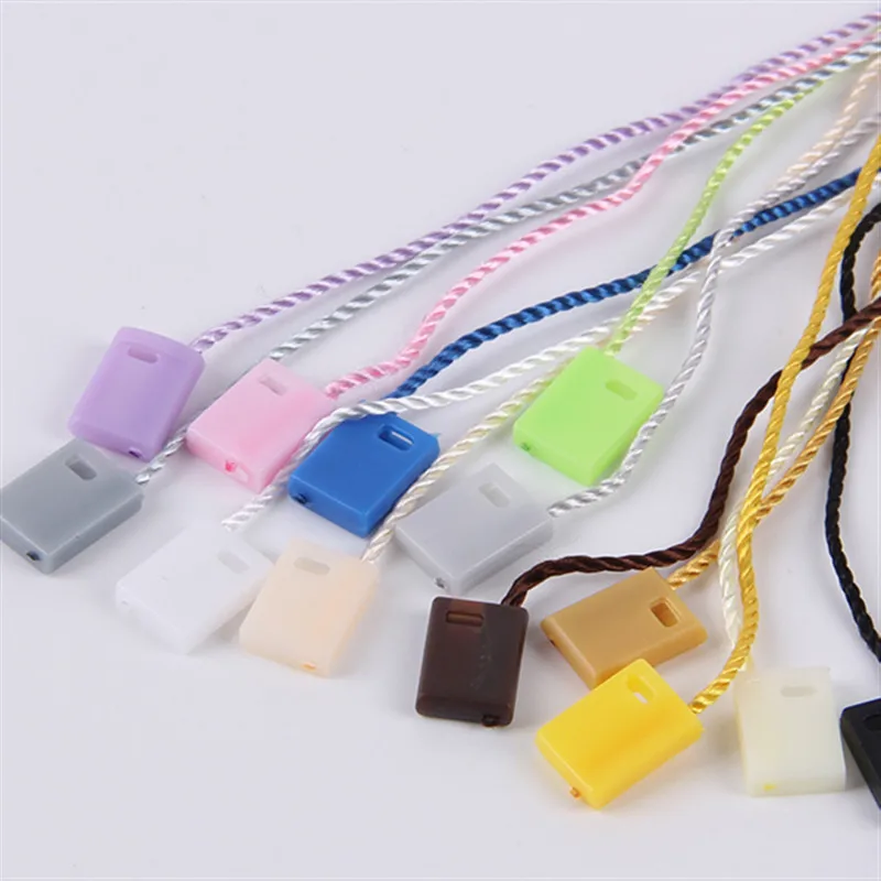950pcs Colorful Hang Tag Nylon String Snap Lock Pin Loop Fastener Hook