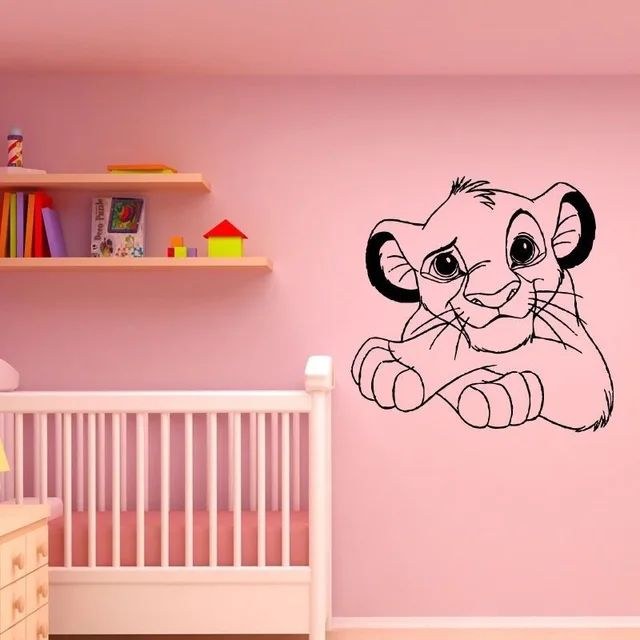 Dibujos Animados León cachorro extraíble pegatinas de pared para ... Dibujos Animados León cachorro extraíble pegatinas de pared para ...