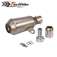 Universal TITANIUM MOTORCYCLE EXHAUST MUFFLER EXHAUST MOTORCYCLE SCOOTER GP EXHAUST PIPE MUFFLER YOUSHIMURA DIRT BIKE MUFFLER